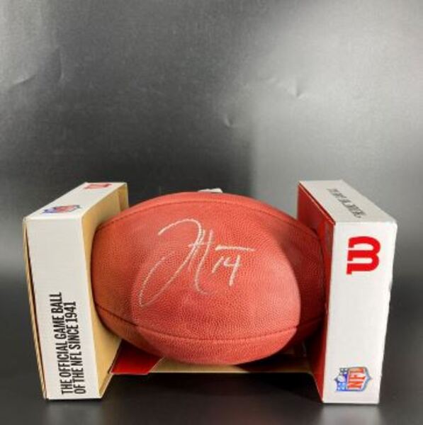NFL - Saints Jake Haener signed authentic football