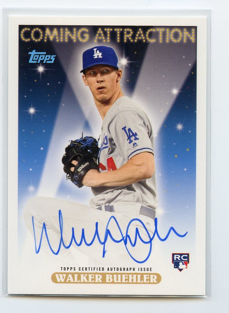 2018 Topps Archives Coming Attraction Autographs #CAWB Walker Buehler 07/99