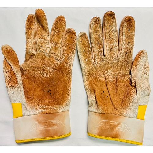 orange nike batting gloves