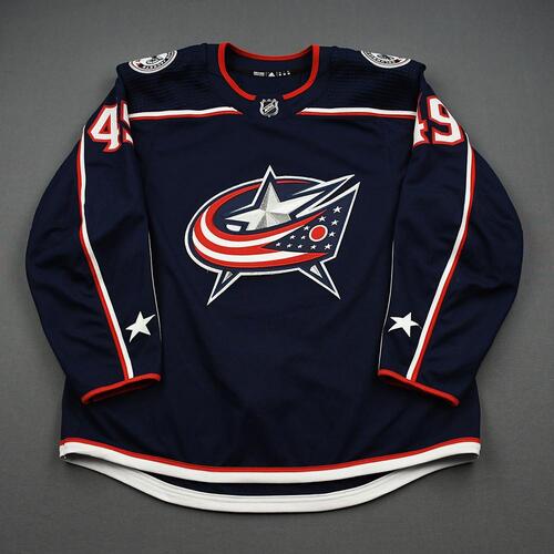 Image of MacInnis, Ryan<br>Blue Set 1 - NHL Debut<br>Columbus Blue Jackets<br>2019-20<br>#49