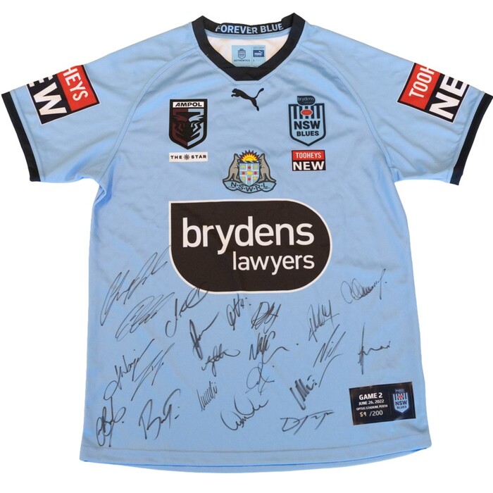Photo of 2022 NSW Blues Team Signed Jersey