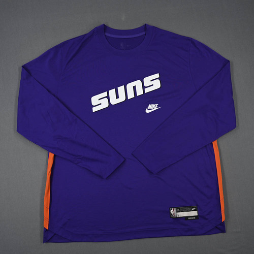Image of Booker, Devin - Phoenix Suns - Game-Issued Classic Edition Long-Sleeved Shooting Shirt - 2022-23 NBA Season