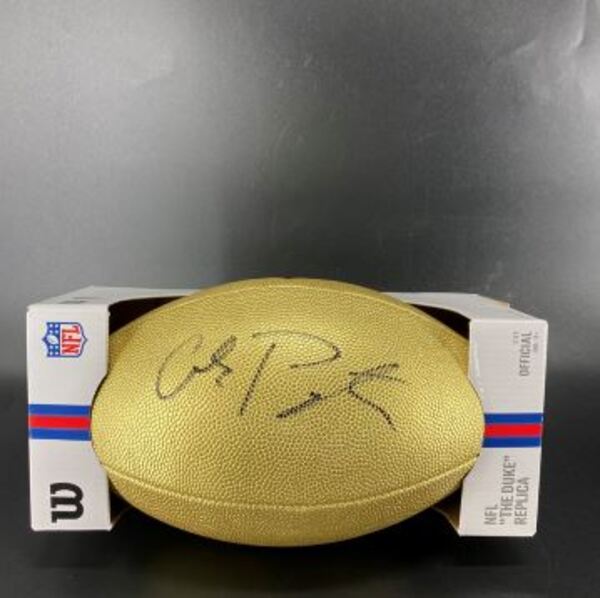 NFL - Eagles Cole Payton Signed Gold Composite Football