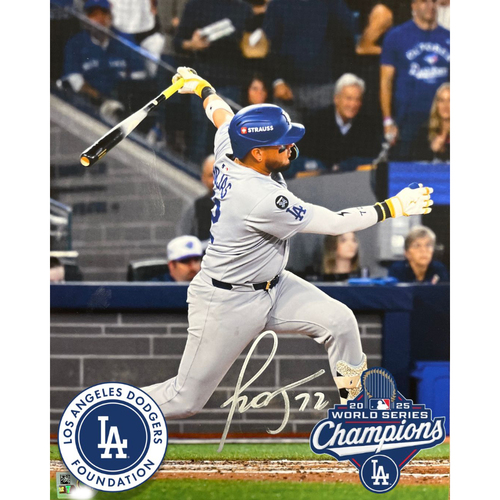 Miguel Rojas Autographed 2025 World Series Logo Baseball | MLB