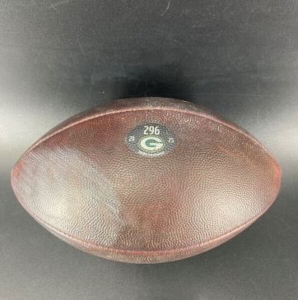 NFL - Packers Game Used Football (1/04/2026) Individually Numbered 296 N...