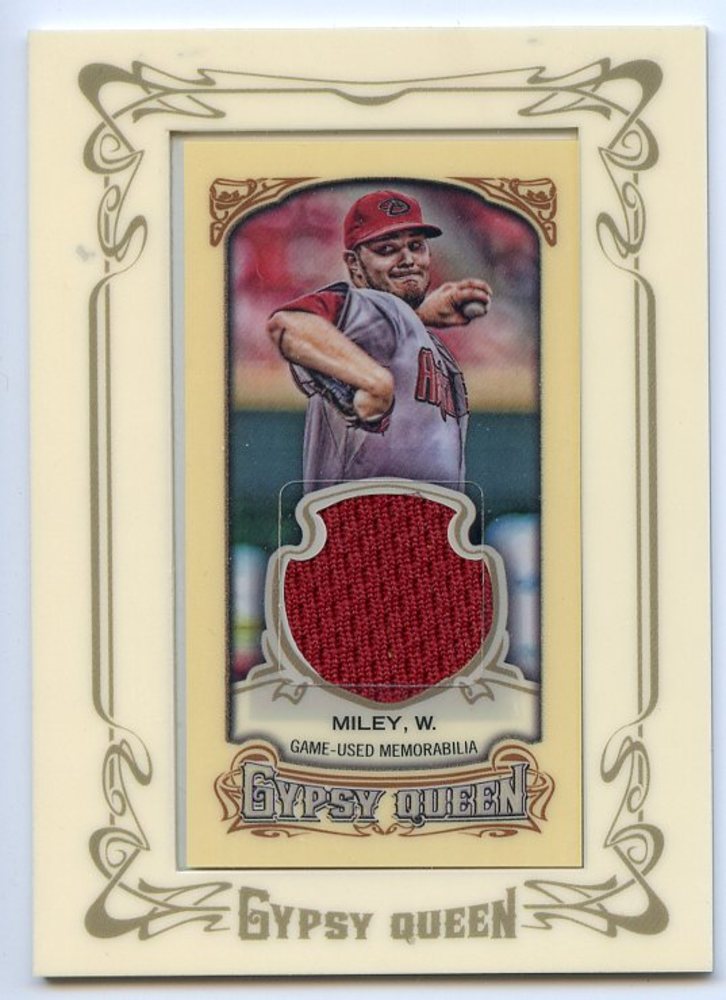 2014 Topps Gypsy Queen Framed Mini Relics #GMRWM Wade Miley
