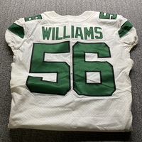 Crucial Catch - Jets Quincy Williams Game Worn Jersey (10/10/21) Size 42