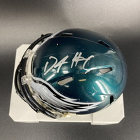 Eagles - DeVonta Smith Signed Mini Helmet