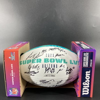 NFL - Chiefs Super Bow 57 Chiefs Multi Signed Football Including McKinno...