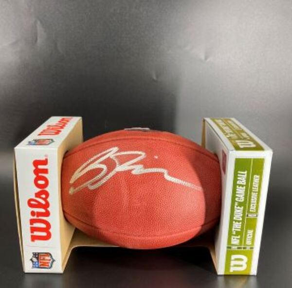 NFL - Chargers Brendan Rice Signed Authentic Football