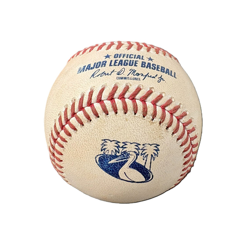 Photo of Game Used City Connect Baseball: Javier Sanoja RBI double off Bryan Baker - Top 9 - May 16, 2026 v MIA