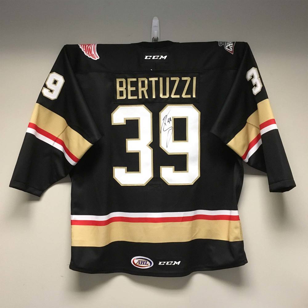 AHL Authentic Grand Rapids Griffins Championship Celebration Jersey Issued to and Signed by