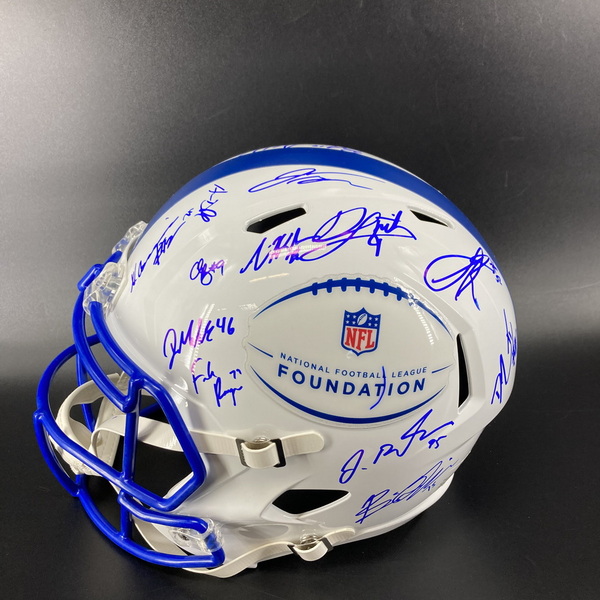 NFL - Multi Sign NFL Foundation Replica Helmet Signed By Over 20 Pro Bow...