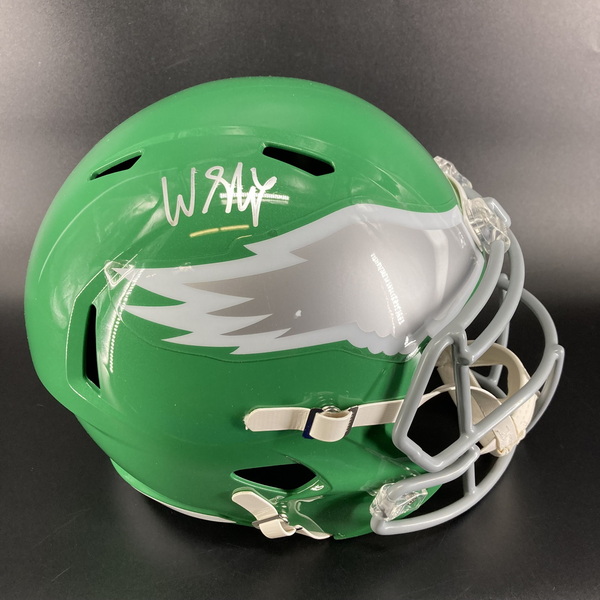NFL - Eagles Will Shipley Signed Throwback Replica Speed Helmet
