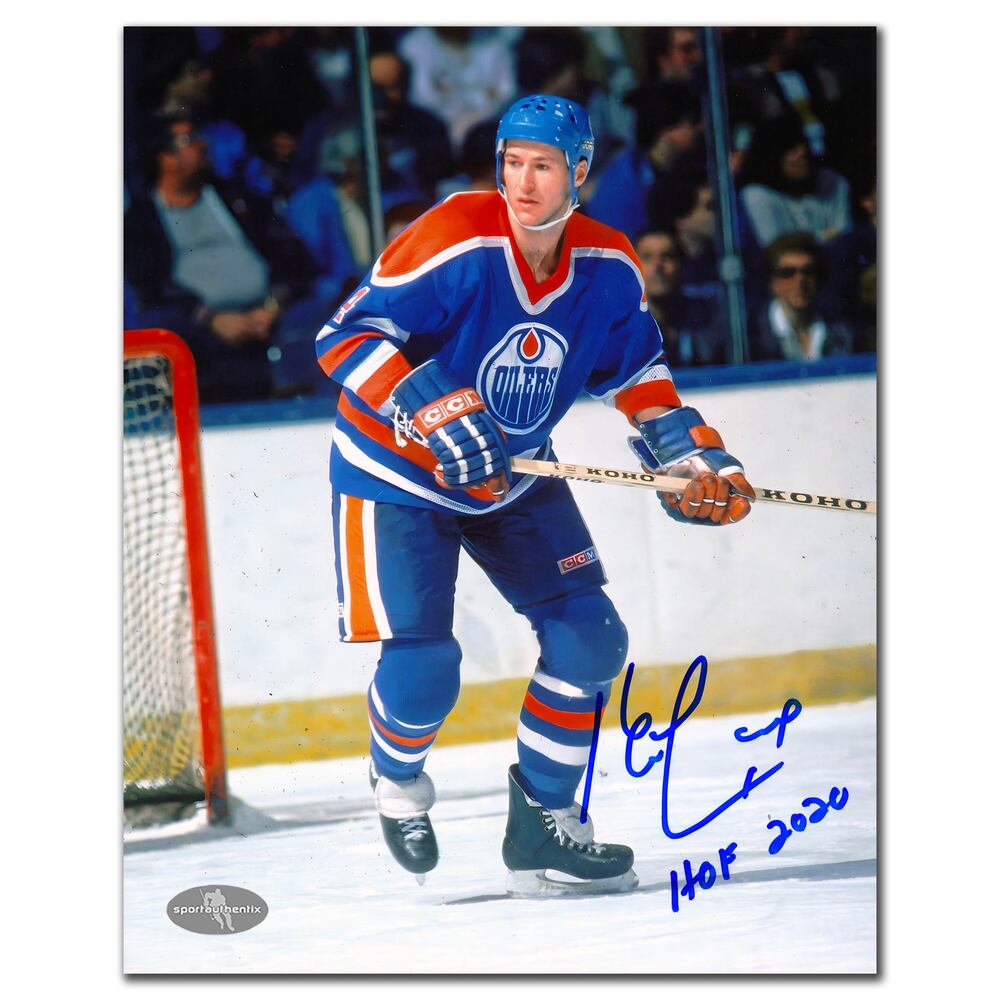 Kevin Lowe Edmonton Oilers HOF Autographed 8x10