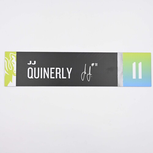 Image of Quinerly, JJ - Dallas Wings - Locker Room Nameplate - Autographed - 2025 WNBA Season