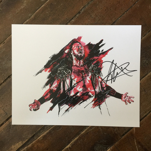 Drew McIntyre SIGNED 11 x 14 Rob Schamberger Print