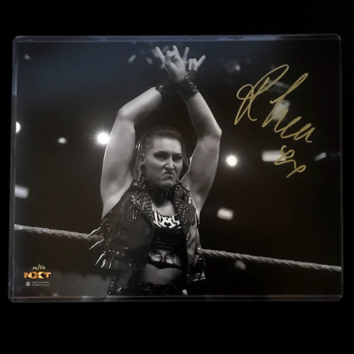 Rhea Ripley SIGNED Black & White 11x14 Photo (Random Number)