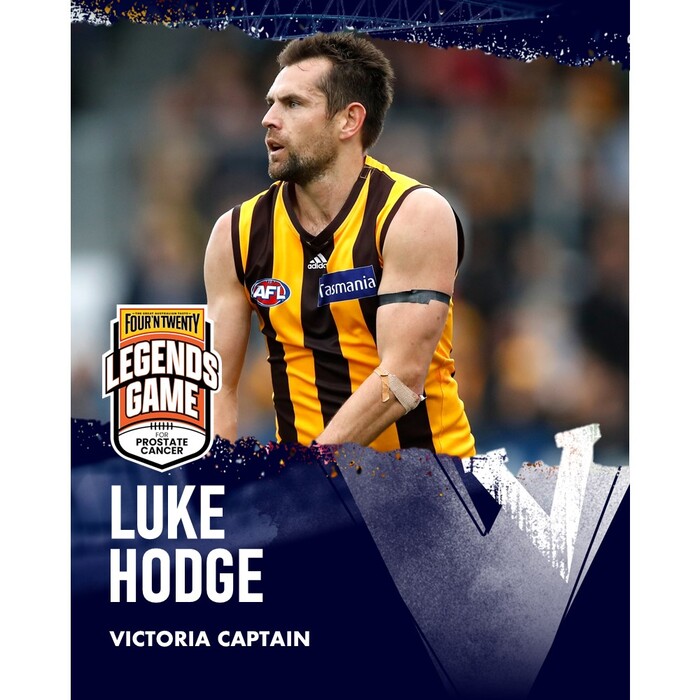 Photo of Luke Hodge Victoria 2025 Legends Game Match-Worn Guernsey