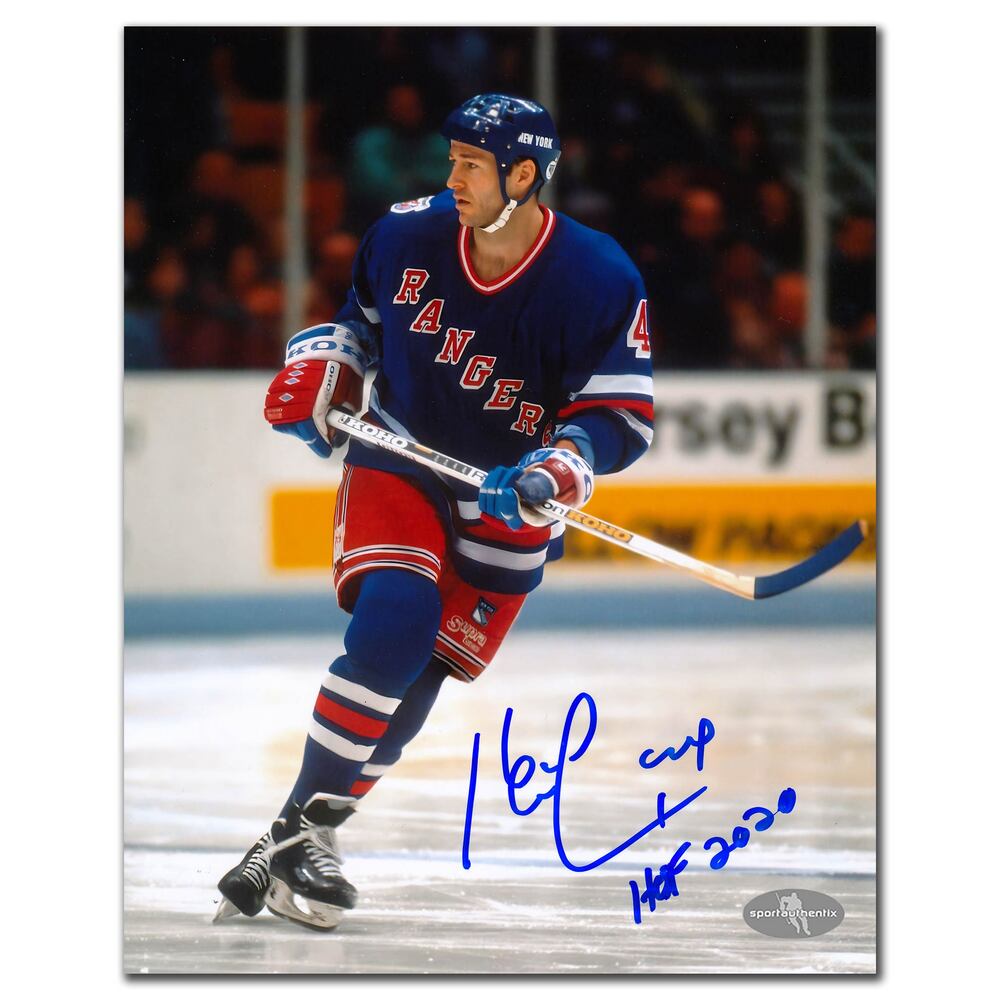 Kevin Lowe New York Rangers HOF Autographed 8x10