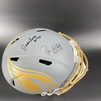 HOF - Cardinals Multi Signed Replica Slate Speed Helmet Signed by Aeneas...