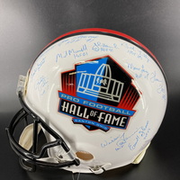 NFL - Multi Sign Authentic HOF Helmet Signed By 11 Players Including Bob...