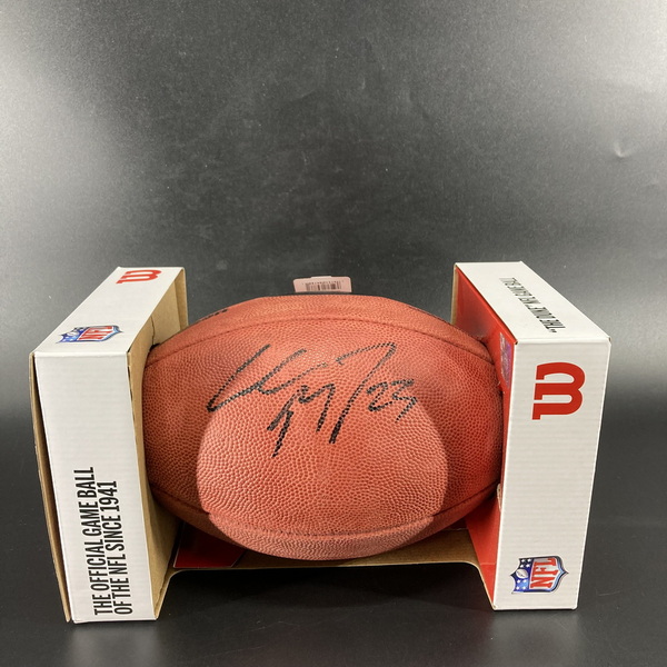 NFL - 49ers Christian McCaffery Signed Authentic Football with 49ers Logo