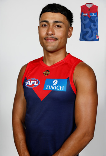 Photo of Melbourne Demons 2026 Indigenous Guernsey - Andy Moniz-Wakefield #45