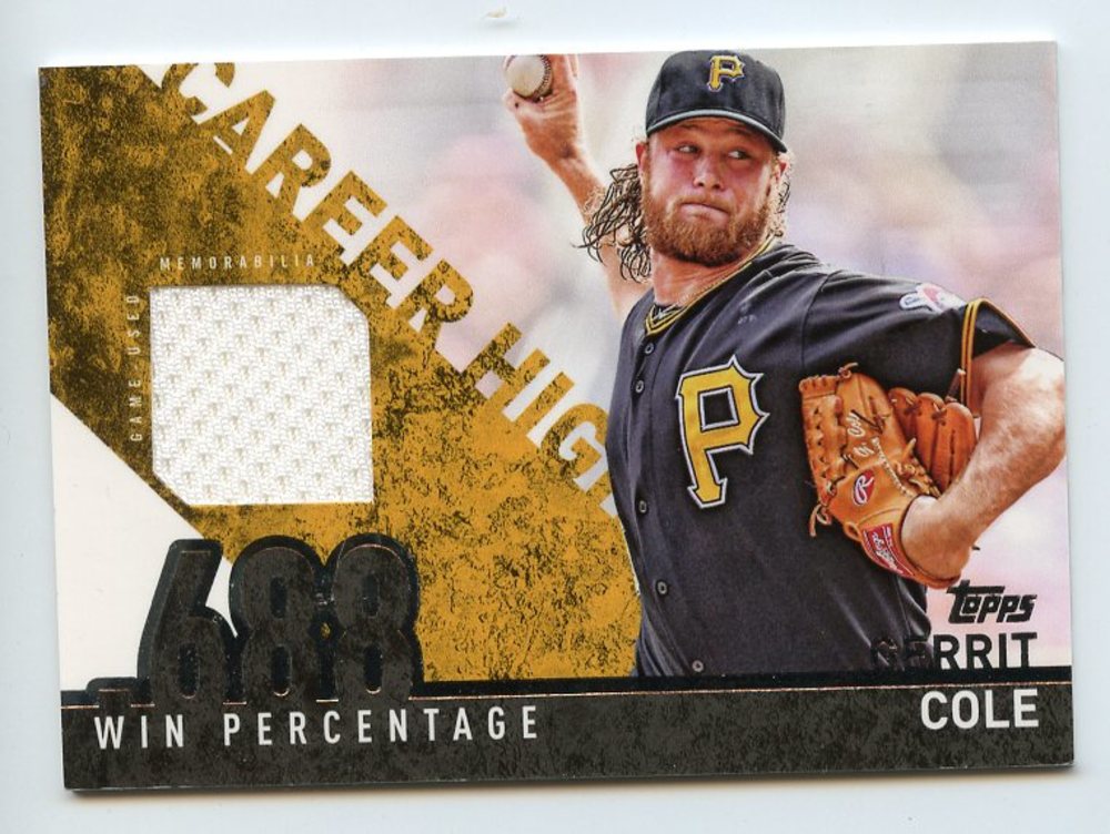 2015 Topps Career High Relics #CHRGC Gerrit Cole S2