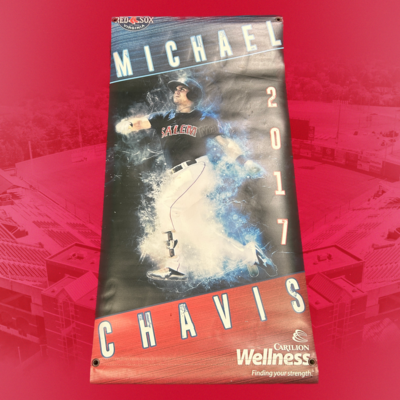 Michael Chavis - Salem Red Sox Player Banner - 4'x2'