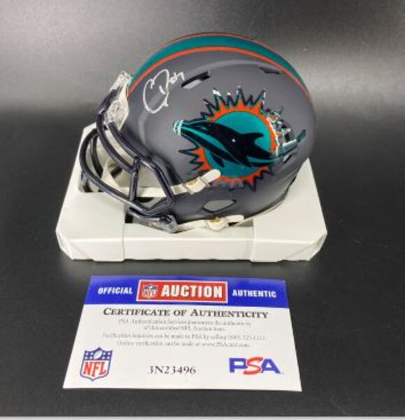 NFL - Dolphins Caleb Douglas Signed Alternate Mini Helmet