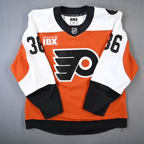 Image of Andrae, Emil<br>Orange Set 2 w/ Bernie Parent Memorial Patch<br>Philadelphia Flyers<br>2025-26<br>#36