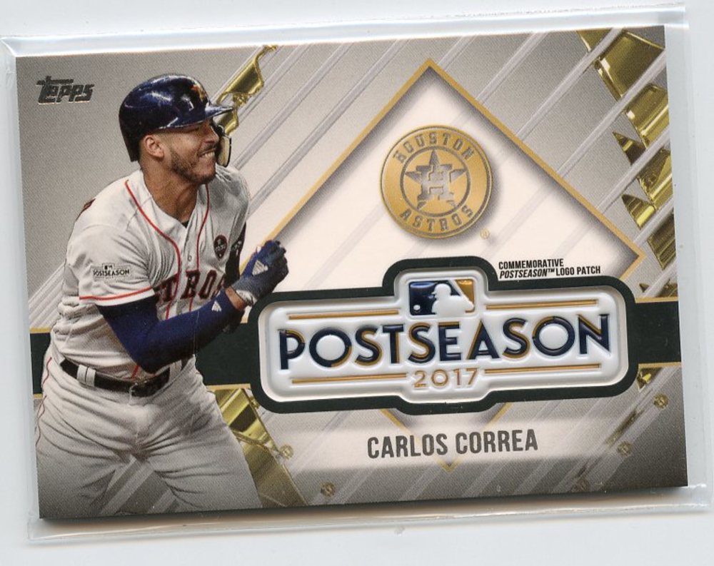 2018 Topps Update Postseason Manufactured Relics #PSLCC Carlos Correa