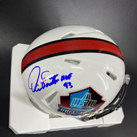 HOF - Chargers Dan Fouts Signed HOF Mini Helmet with HOF 93 Inscription