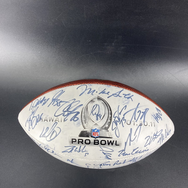 NFL - Multi Sign 2011 Pro Bowl Panel Ball Signed By Over 40 Players Incl...