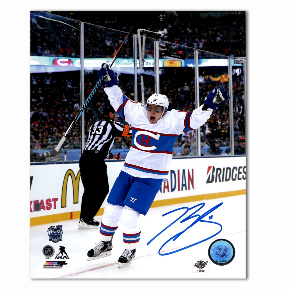 Brendan Gallagher Autographed Montreal Canadiens Winter Classic 8x10 Photo