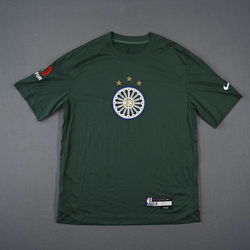 Image of Ivey, Jaden - Detroit Pistons - Game-Issued City Edition Short-Sleeved Shooting Shirt - 2022-23 NBA Season