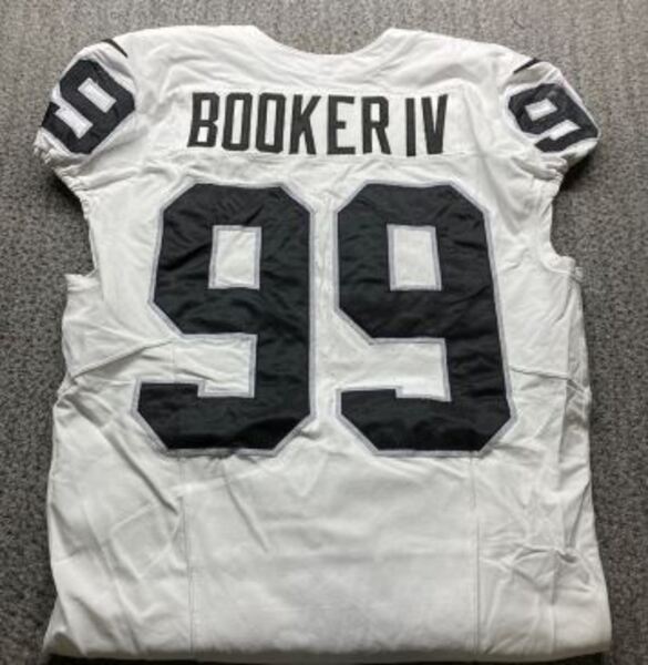 Crucial Catch - Raiders Thonas Booker IV Game Worn Jersey (2025 Season) ...