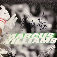 Jets - Marcus Williams Signed Canvas Print