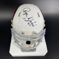 HOF - Cardinals Roger Wehrli Signed Mini Helmet with HOF 07 Inscription