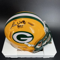 HOF - Packers Ron Wolf Signed Mini Helmet with HOF 79 Inscription