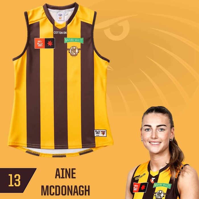 Aine McDonagh #13 Hawthorn 2025 Semi-Final Match-Worn Guernsey *UNSIGNED*