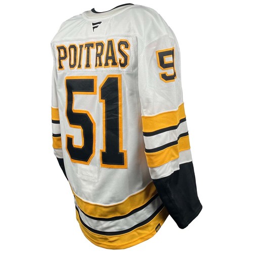 Photo of Game-Used 2025-2026 Preseason Away Hockey Jersey - Matthew Poitras