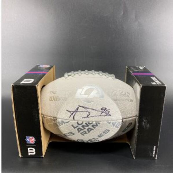 Legends - Rams Aaron Donald Signed Training Camp Composite Football