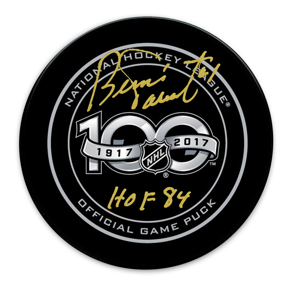 Bernie Parent 100th Year NHL Autographed Official Game Puck