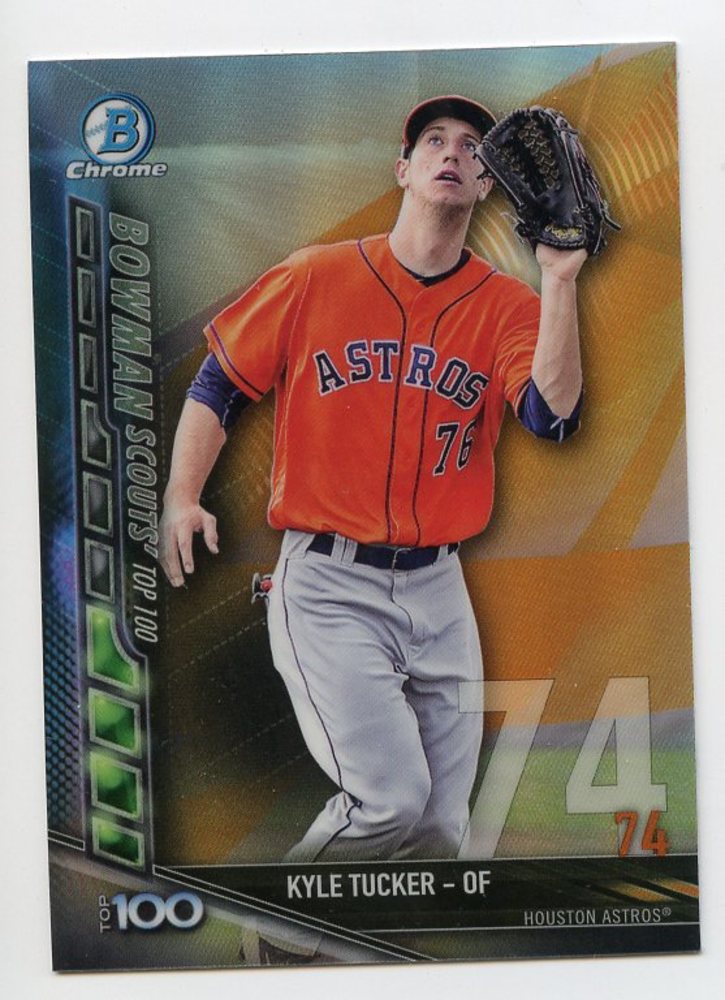 2017 Bowman Chrome Scouts Top 100 Refractors #BTP74 Kyle Tucker