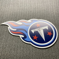 HOF - Titans Fat Head Foam Core Cut Out Signed by Bruce Matthews (Edges ...