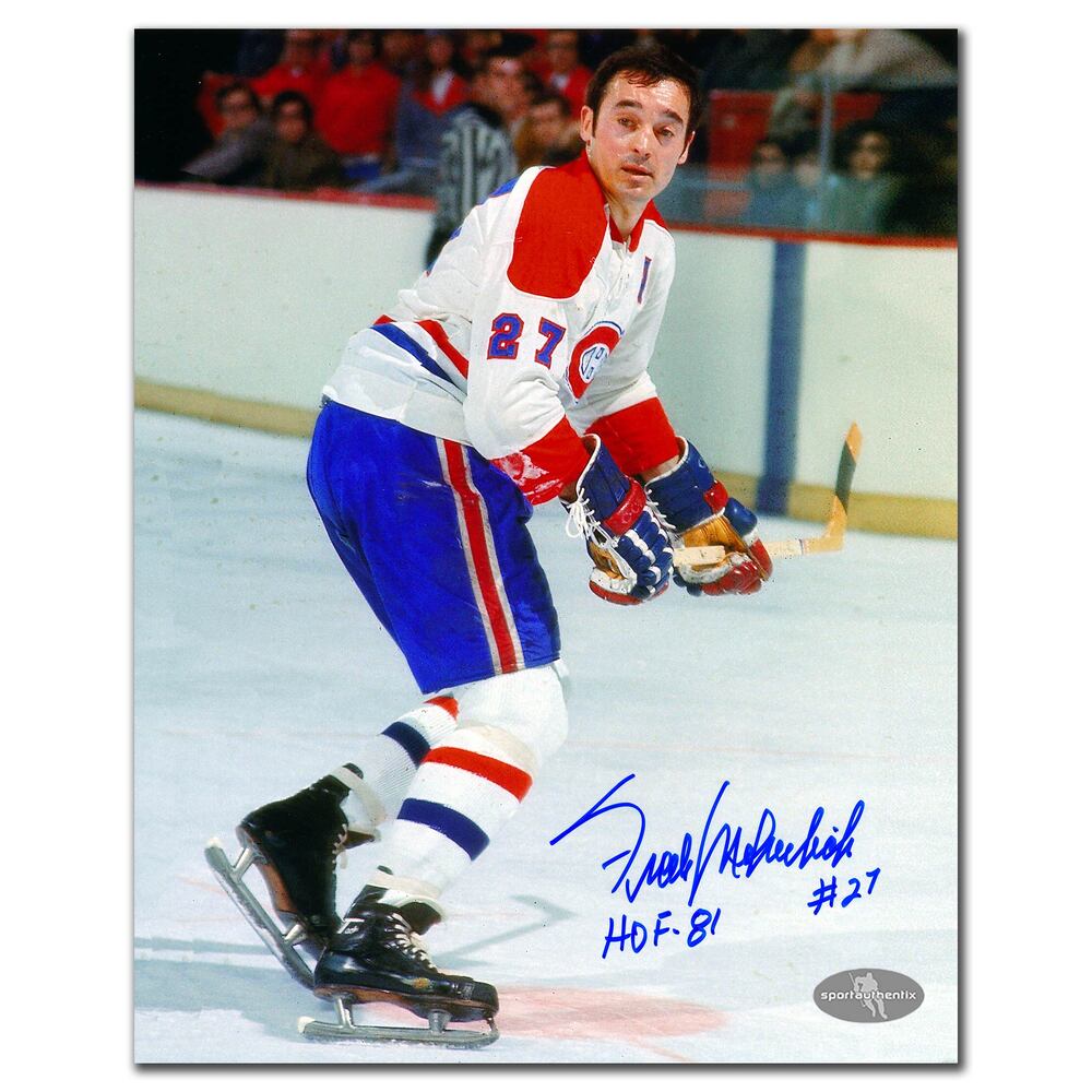 Frank Mahovlich Montreal Canadiens Rush Autographed 8x10