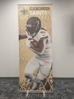 NFL - Saints Alvin Kamara 2022 London Games Used Banner