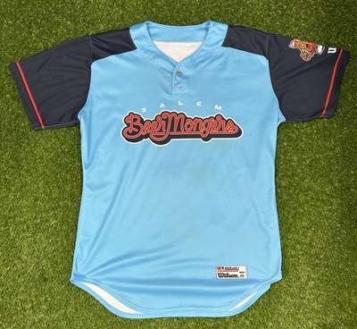 2024 Team Signed - Salem Red Sox Jersey - BEER MONGER #30 (SIGNED - Size 48)
